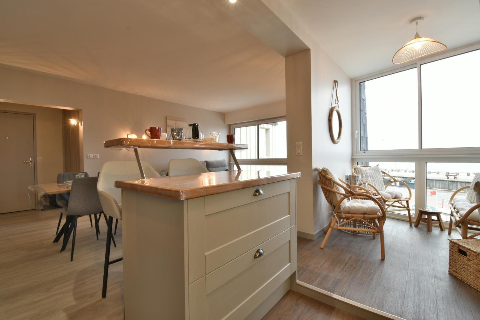 Appartement Renove Avec Vue Sur Mer A Fecamp ! Bagian luar foto